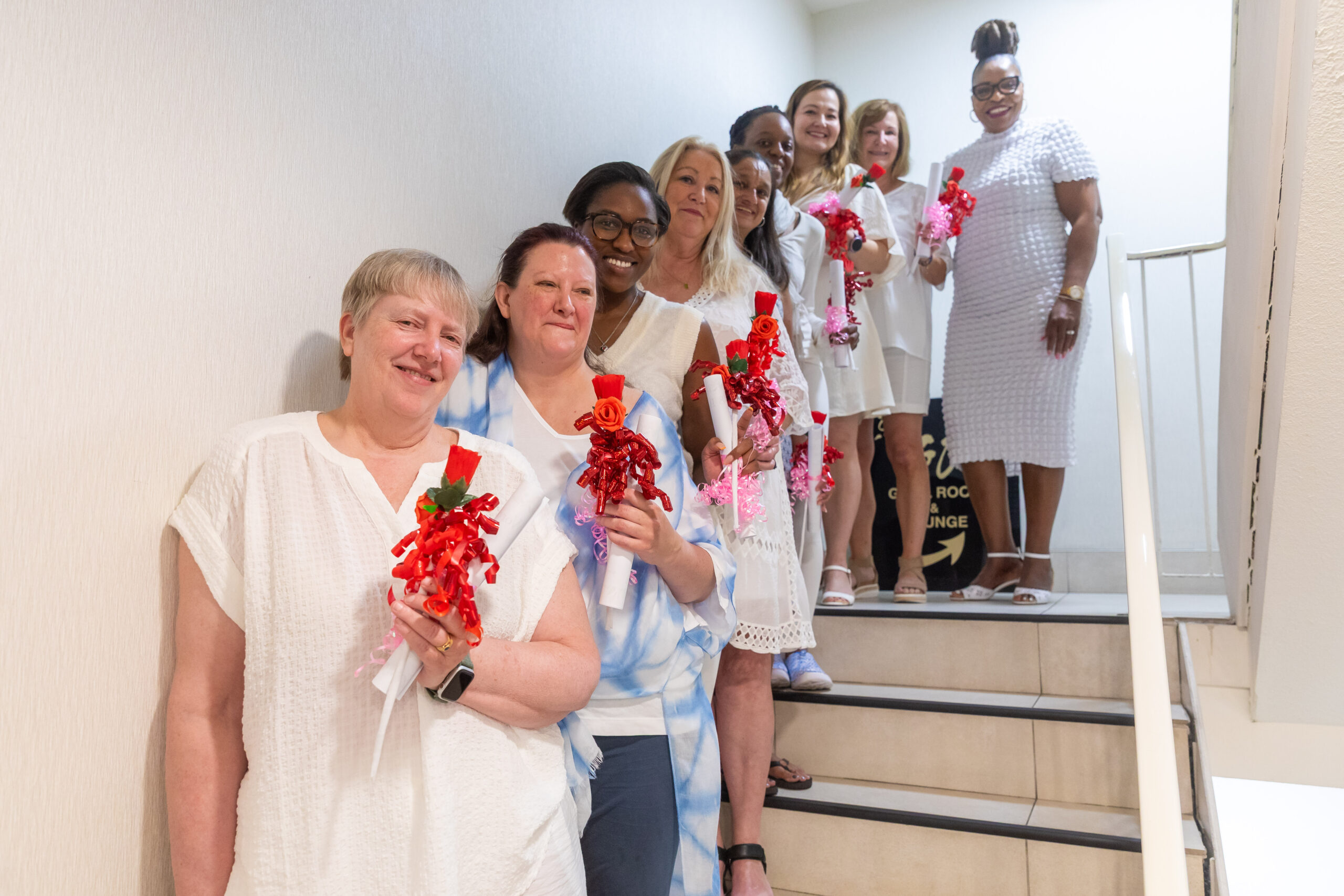 RETREAT GRAD LINEUP ON STAIRS new JPG