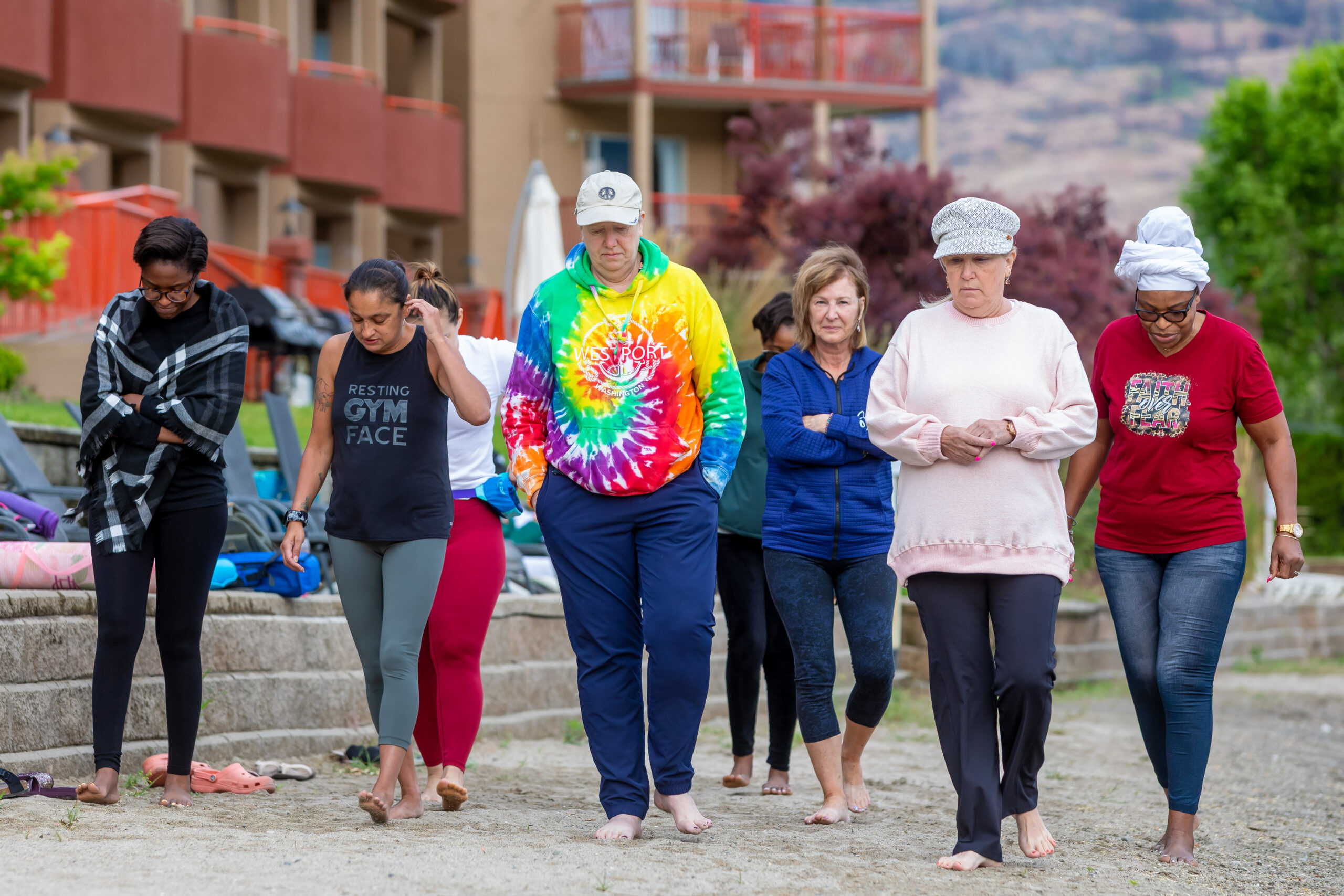 RETREAT -MORNING WALK new ON THE BEACH